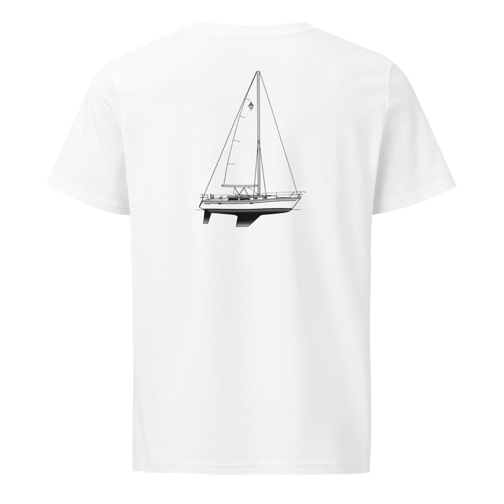 Catalina 36 MK II sailboat shirt in White - back design