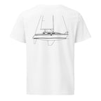 Jeanneau Sun Odyssey 31 sailboat shirt in White - back design