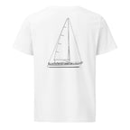 Hallberg-Rassy 42F MK II sailboat shirt in White - back design