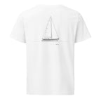 Hallberg-Rassy 40 MK II sailboat shirt in White - back design
