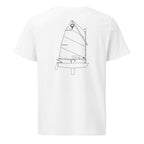 Optimist sailboat shirt in White - back design