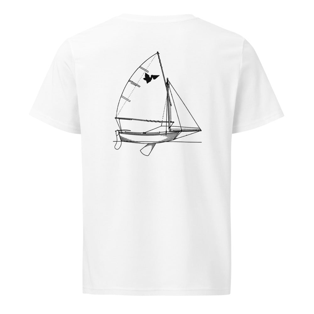 Pelican 12FT sailboat shirt in White - back design