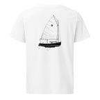 Com-pac Sun Cat sailboat shirt in White - back design
