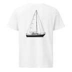 Ericson 27 sailboat shirt in White - back design