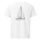 Jeanneau 44I Performance sailboat shirt in White - back design