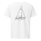 Starwind 223 sailboat shirt in White - back design