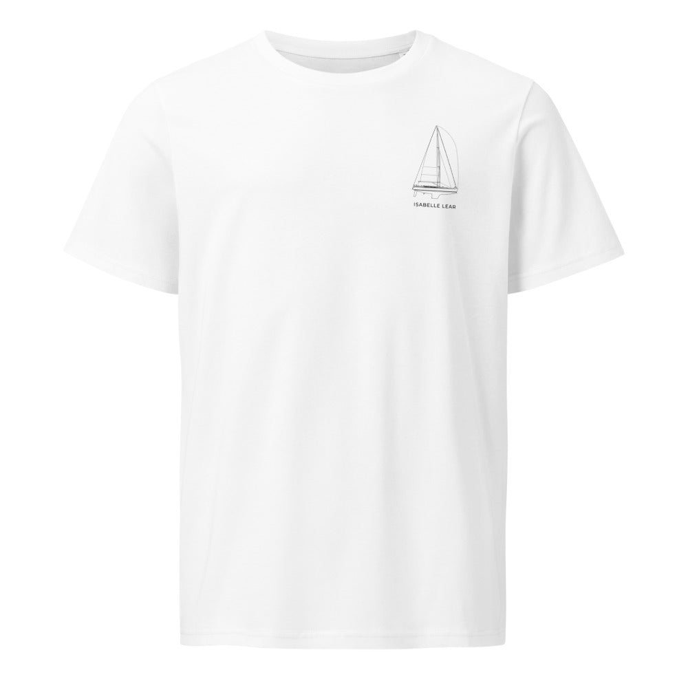 Nautor Swan 53 MK2 sailboat shirt in White - front design