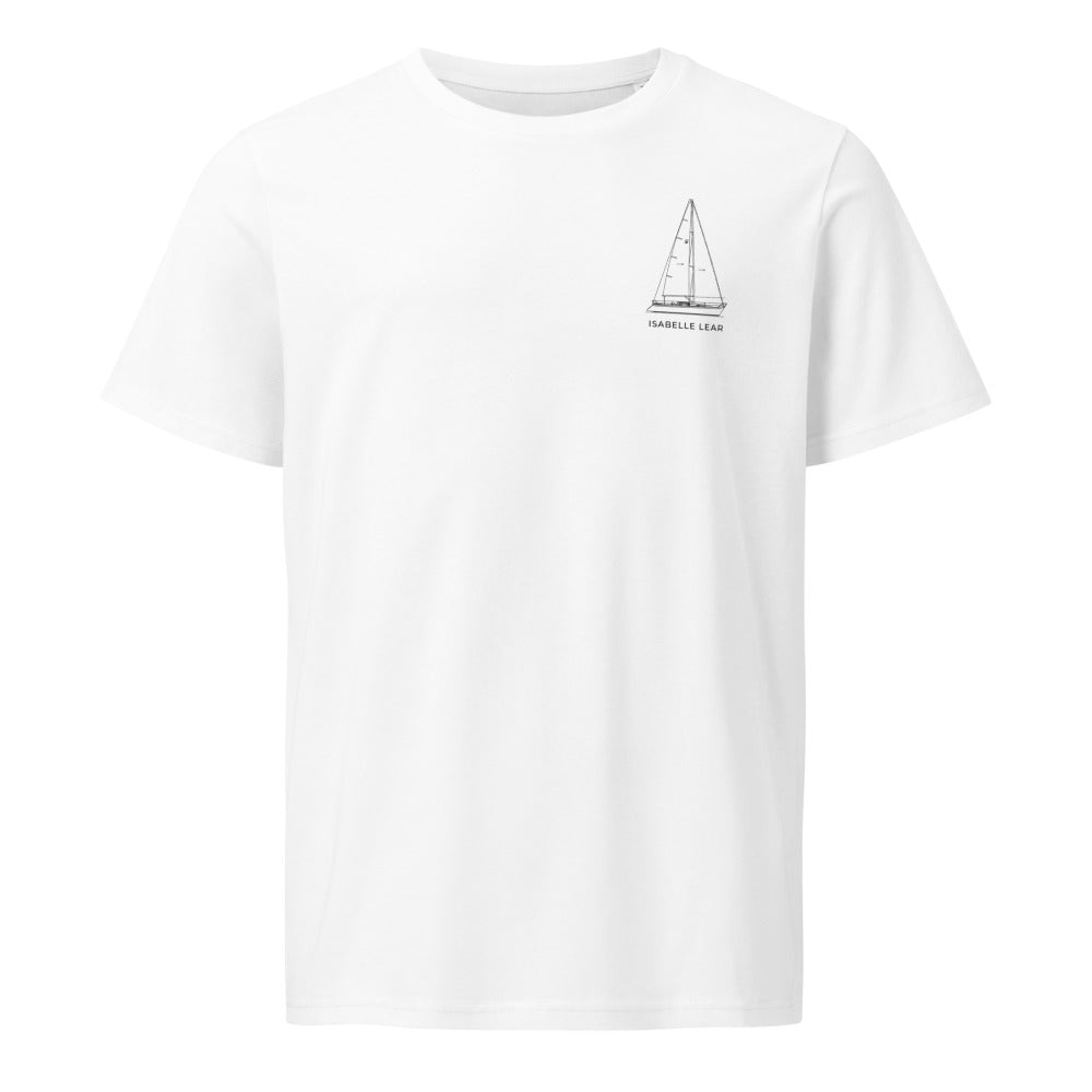 Schock 35 sailboat shirt in White - front design