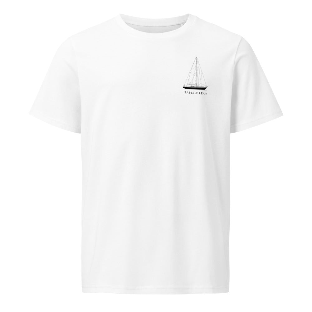 Nautor Swan 40 sailboat shirt in White - front design
