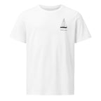 Sabre 38 sailboat shirt in White - front design