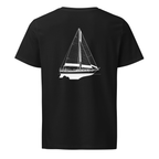 CSY 44 Center Cockpit sailboat shirt in Black - mockup