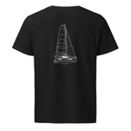 Leopard 40 sailboat shirt in Black - mockup