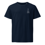 Leopard 40 sailboat shirt in Navy - front view with boat name