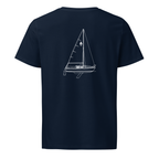 Catalina 22 sailboat shirt in Navy - mockup