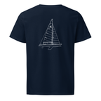 Abbott Soling sailboat shirt in Navy - mockup