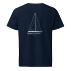 Nautor Swan 391 sailboat shirt in Navy - mockup
