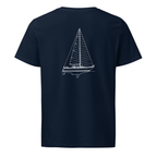 Tartan 37 sailboat shirt in Navy - mockup