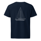 C&C Landfall 48 sailboat shirt in Navy - mockup