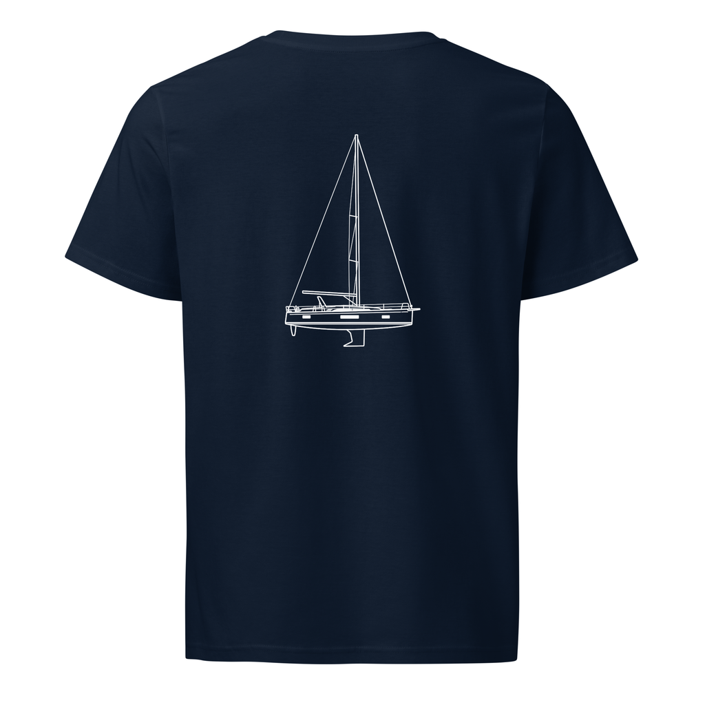 Beneteau Oceanis 47 sailboat shirt in Navy - mockup