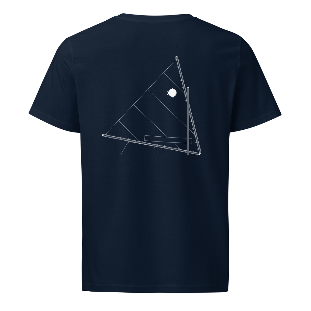 AMF Sunfish sailboat shirt in Navy - mockup
