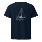 Catalina 25 sailboat shirt in Navy - mockup