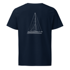 Nautor Swan 48 sailboat shirt in Navy - mockup