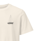 Peterson Islander 40 sailboat shirt in Natural - closeup detail