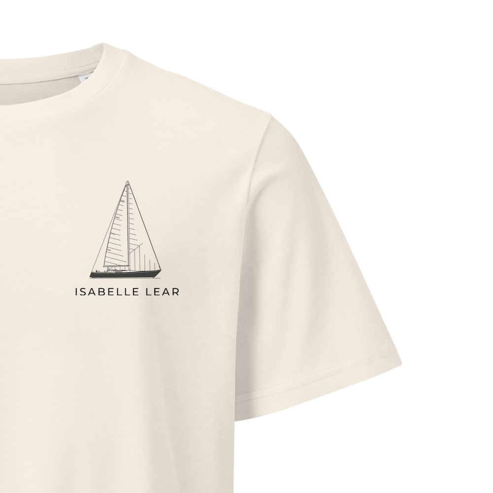 C&C Landfall 43 sailboat shirt in Natural - closeup detail
