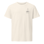 Catalina 25 sailboat shirt in Natural - front view with boat name