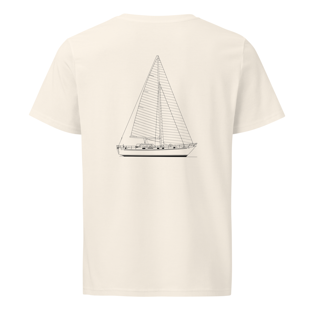 C&C Landfall 48 sailboat shirt in Natural - mockup