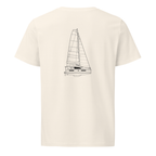 Leopard 40 sailboat shirt in Natural - mockup