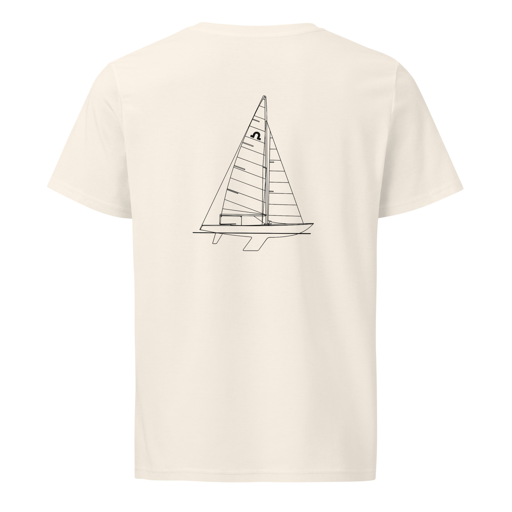 Abbott Soling sailboat shirt in Natural - mockup