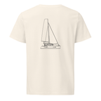 Lagoon 40 sailboat shirt in Natural - mockup