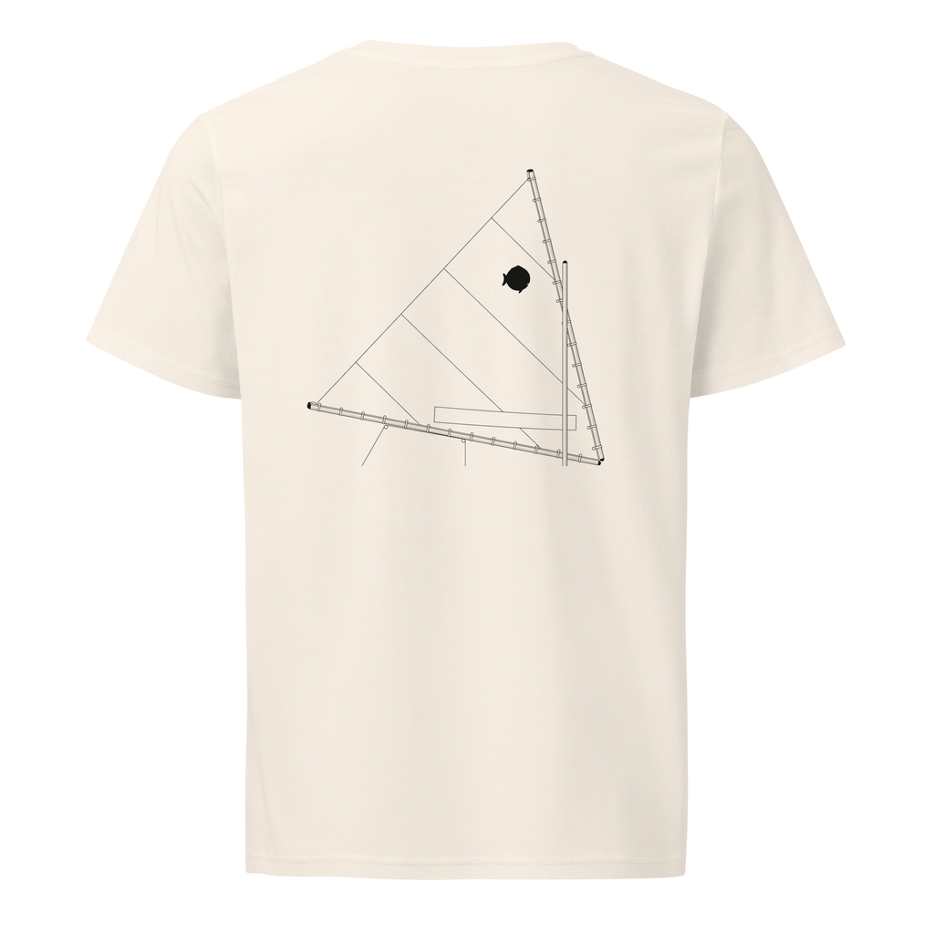 AMF Sunfish sailboat shirt in Natural - mockup