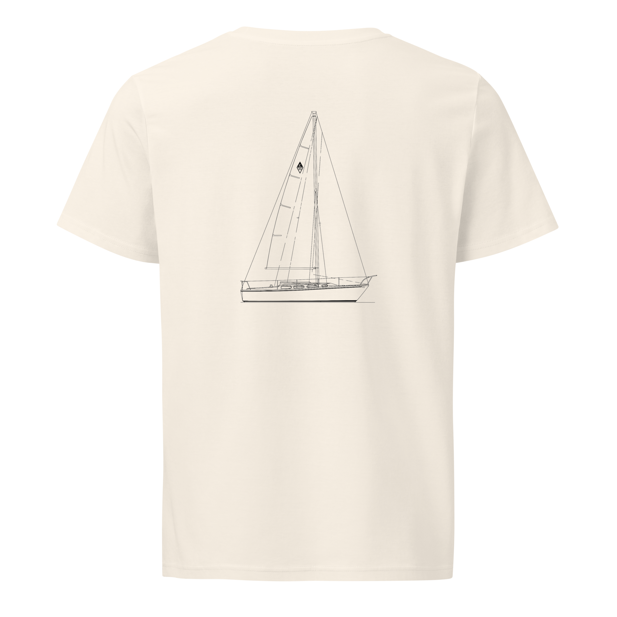 Catalina 30 sailboat shirt in Natural - mockup