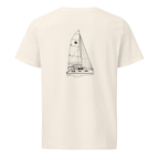 Leopard 42 sailboat shirt in Natural - mockup