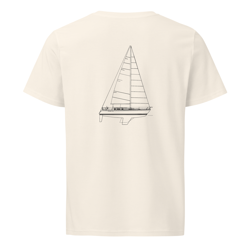 Beneteau First 405 sailboat shirt in Natural - mockup