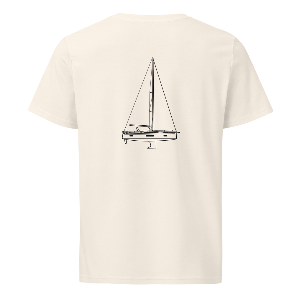 Beneteau Oceanis 47 sailboat shirt in Natural - mockup