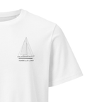C&C Landfall 48 sailboat shirt in White - closeup detail