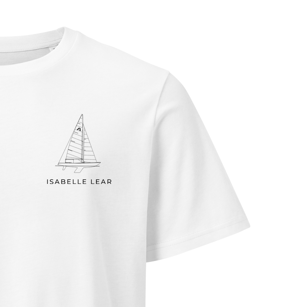 Abbott Soling sailboat shirt in White - closeup detail