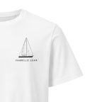 C&C Landfall 43 sailboat shirt in White - closeup detail