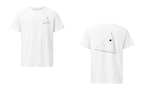 AMF Sunfish sailboat shirt in White - front and back view