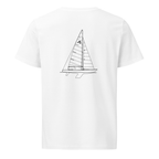 Abbott Soling sailboat shirt in White - mockup