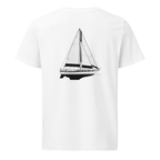 CSY 44 Center Cockpit sailboat shirt in White - mockup
