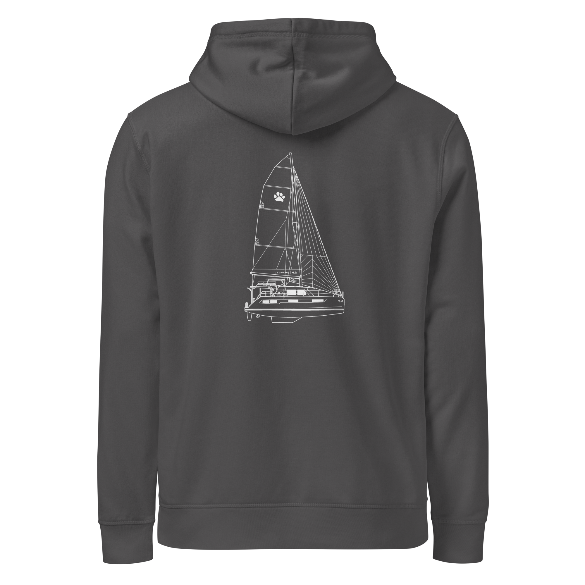 Stern Hoodie - Custom Sailboat Hoody Your Boat and Name