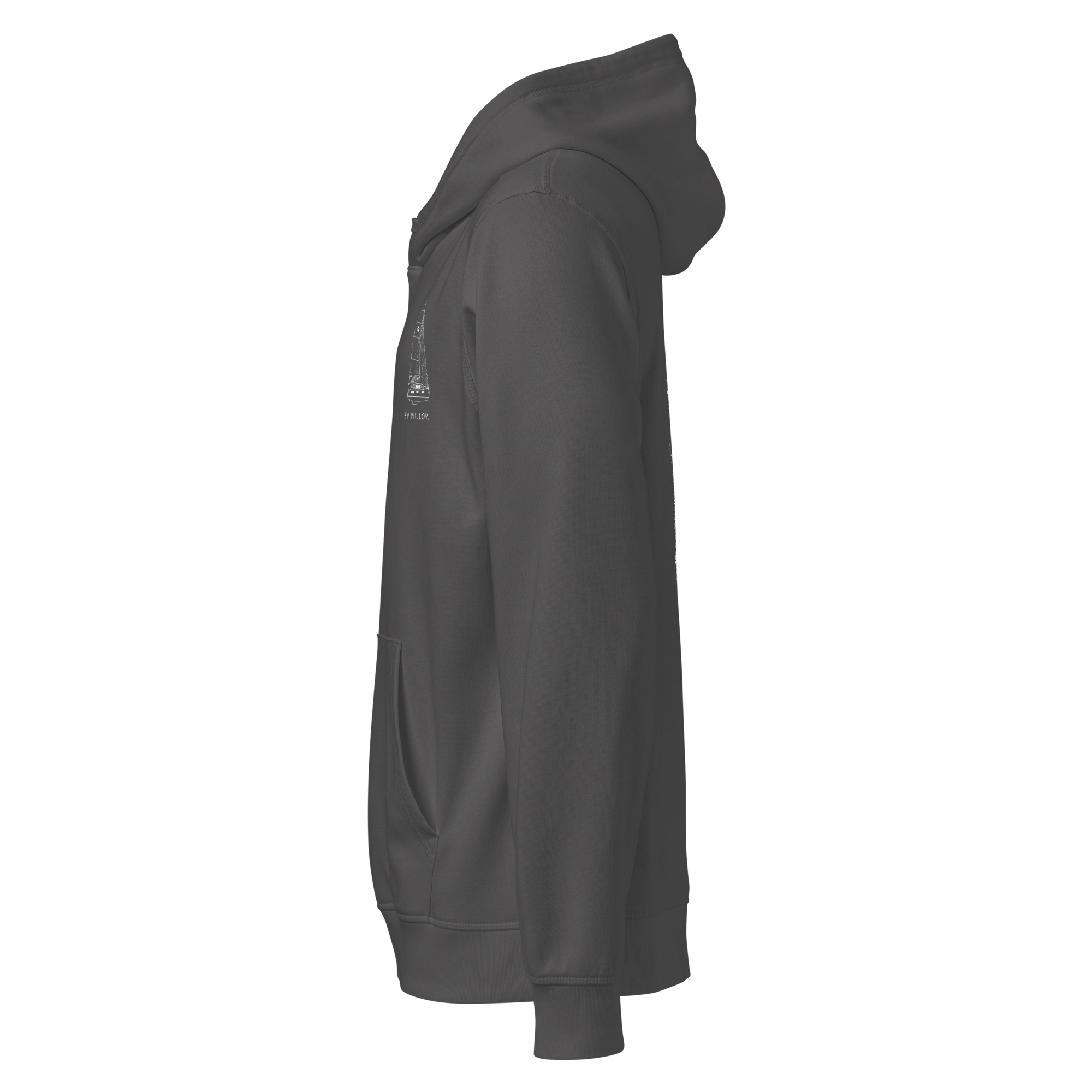 Stern Hoodie - Custom Sailboat Hoody Your Boat and Name