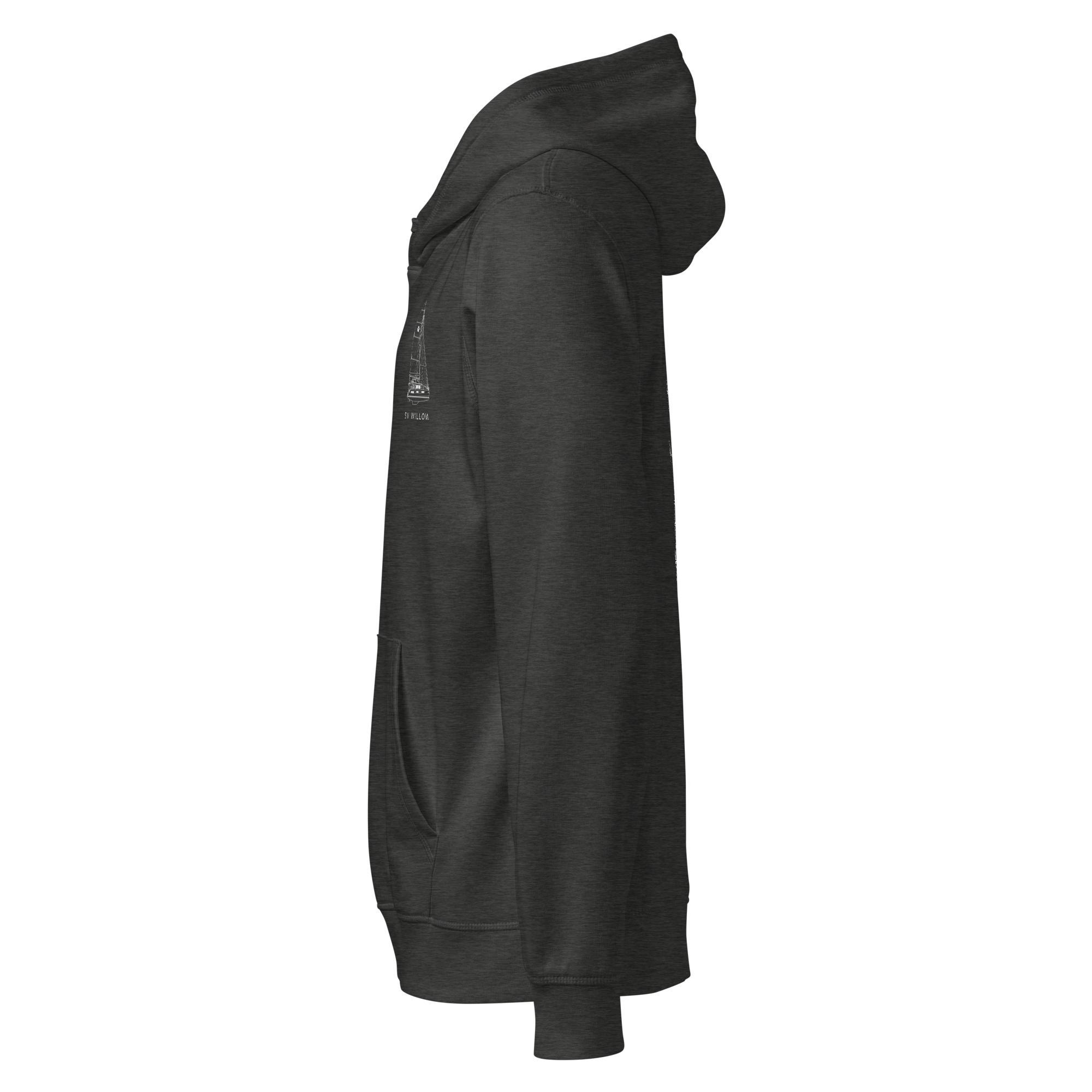 Stern Hoodie - Custom Sailboat Hoody Your Boat and Name
