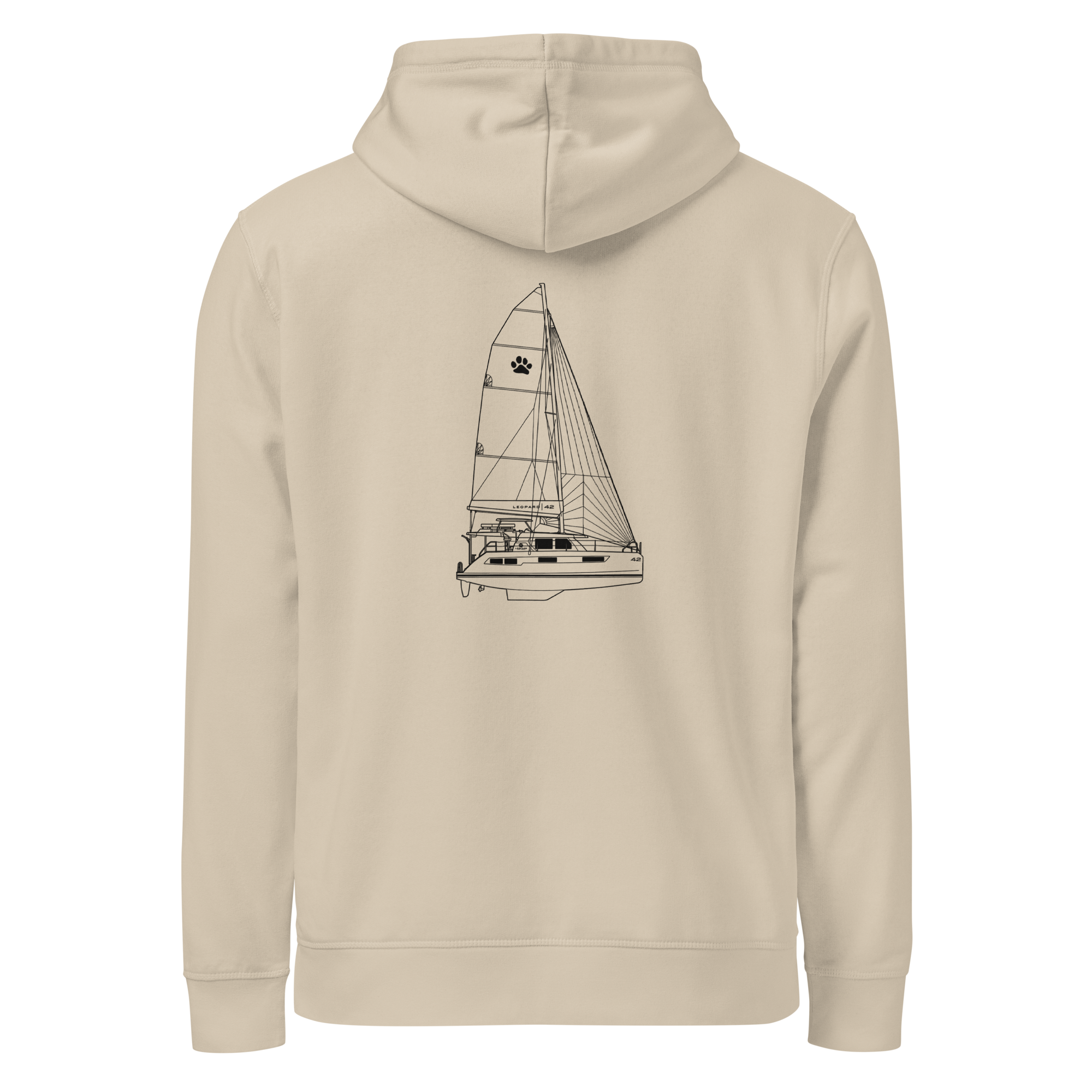 Stern Hoodie - Custom Sailboat Hoody Your Boat and Name