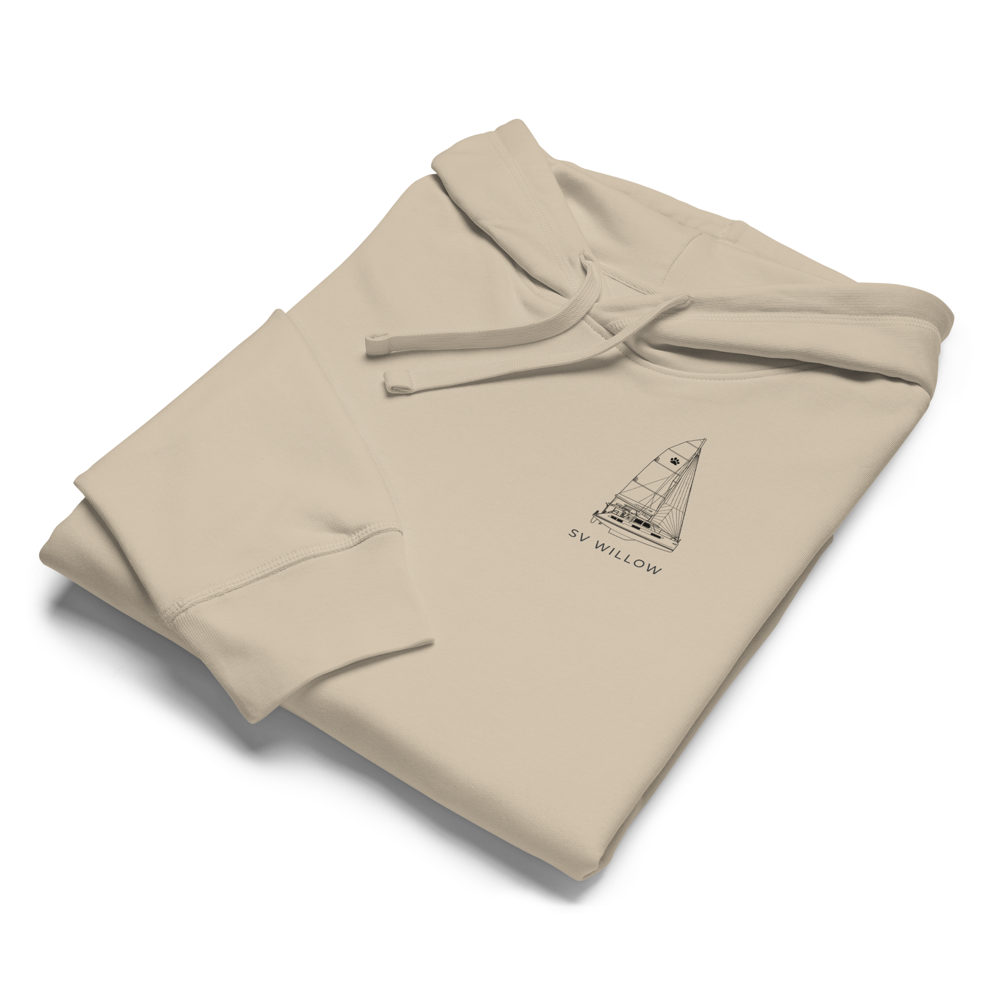 Stern Hoodie - Custom Sailboat Hoody Your Boat and Name