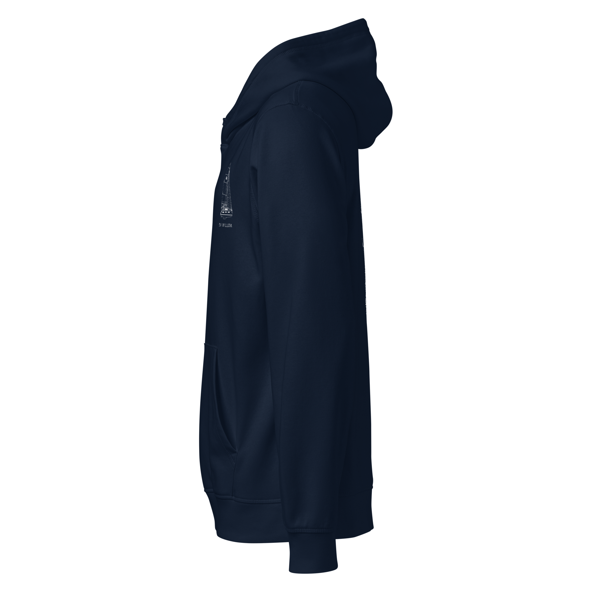 Stern Hoodie - Custom Sailboat Hoody Your Boat and Name